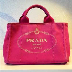 Prada Canapa Crossbody Bag (Hot Pink)